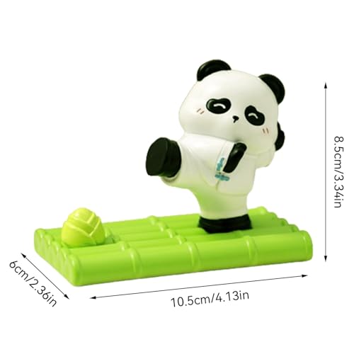 Support de téléphone panda en résine pour bureau