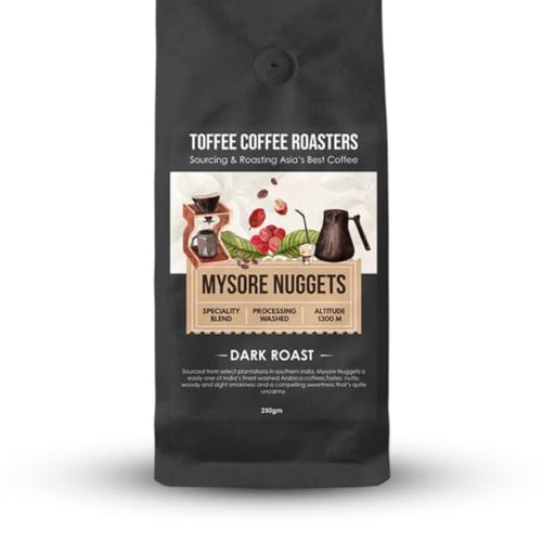 Image of Toffee Coffee Roasters | Monsooned Malabar, Light to medium Roast, 500 g | Grind: Whole Beans, Single Origin, 100% Arabica | Speciality Coffee | Freshly Roasted