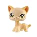Pet Shop Lps Juguetes De pie Anime Personajes Raros Shorthair Gato Egipto Gris Ojo Azul Carácter Modelo Colección Niños Regalo Juguetes