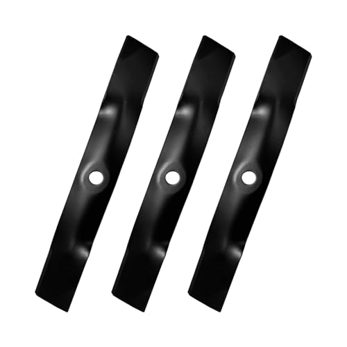 blce M145476 M127500 High Lift Mower Blades Compatible with 48 Deck X300 X320 X350 Z425 GX255 GX325 LT180 LT190 Lawn Mower Replace M127673 M146715 AM141907 AM148663 UC22009 3 Pack