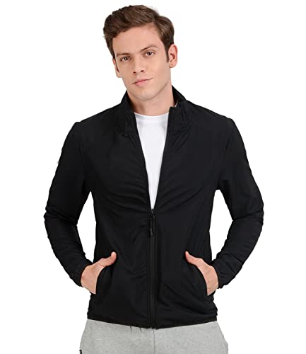 Image of Scott International men's wind cheater jacket -solid, branded, new, stylish trending winter wear - full sleeve, polyester, regular fit, zippered jacket