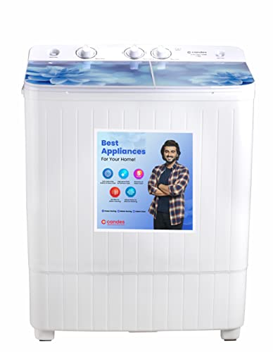 Image of Candes Washing machine Variation (7.2 Kg, Blue & White)