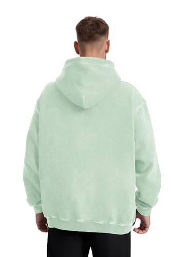 Image of Hatant Oversized Hoodie Sweatshirts for Men Couples Heavyweight Hoodies Pullover Vintage Mens Acid Wash Sweaters Clothes 2026