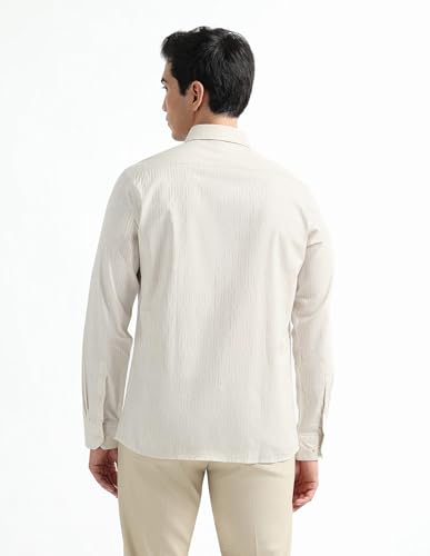 Image of Arrow Checked Slim Fit Mens Formal Shirt - Cotton, Breathable & Comfortable, Full Sleeves Shirts for Men