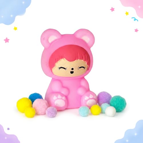 JA-RU Oddi-Dahs Squishy Bunbit Slow Rising Squishy Toy. Soft Squeeze Bunny Figures for Kids, Party Favors, Easter Basket Stuffers, Goodie Bag Fillers. 4930 (3 Assorted, Squishy Jellee Taba)