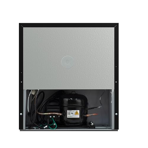 Image of Frigidaire BLACK-ROSEGOLD Retro Mini Refrigerator-Energy Saving-Adjustable Thermostat Control-Side Mounted Bottle Opener-Ideal for Dorm, Office, RV, Garage, Apartment 1.6 Cubic Feet