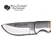Wild Turkey Handmade Collection Full Tang Bone Handle Fixed Blade Skinner Knife w/Leather Sheath (B)