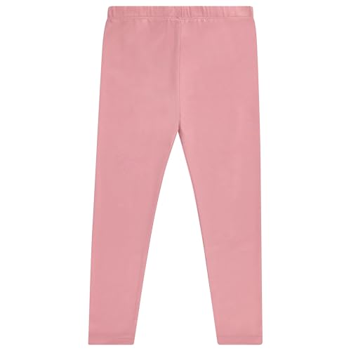 Girls 4 Pack Rib ITY Brushed ITY Leggings Soft, Stretchy, and Comfortable Pants Rose, Size 74