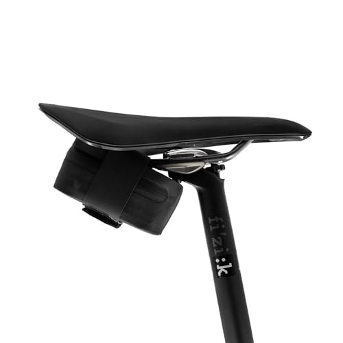 Fizik Saddle Bag, Water-Repellent, Gravel, Road and Bikepacking Bag, Black, One Size