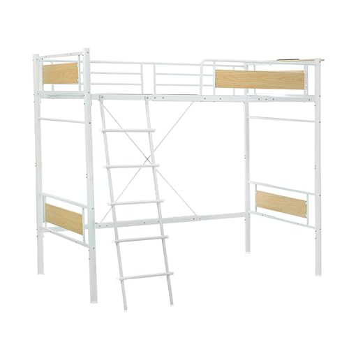 ロフトベッド　スチール　高さ180cm ベッド ロフトベッド 100×232×180cm スチール 棚・コンセント