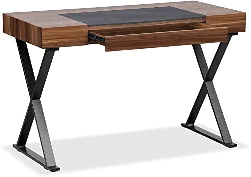 Centurion Supports ADONIS Oak and Chrome Ergonomic Home Office Computer Desk
