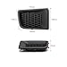 Front Bumper Grille Insert (LH + RH) Compatible With Jeep Renegade 2015-2018 / Center Grille Bezel Outer (Set) / Front Bumper Insert Lower Grill Bezel Cover (1 Pair) Black