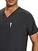 COZYFIT Scrubs for Men - 4 Pockets V-Neck Scrub Top and 7 Pockets Jogger Pants Mens Scrubs Set, Dark Grey, M, Tall