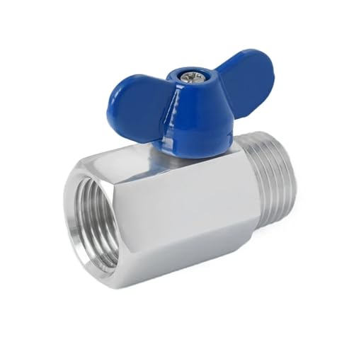Vanne d'eau miniature 1 pouce M-M PN63 mini-robinet à bille inox - 4
