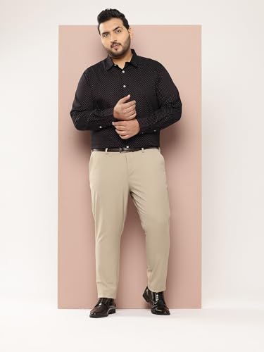 Image of Thomas Scott Men's | Plus Size | Printed | Regular Fit | 100% Cotton | Long Sleeve | Formal | Shirt for Men