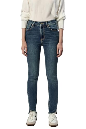 DEAR JOHN Stella Women's Jeans Straight Leg High Rise Ankle Slim