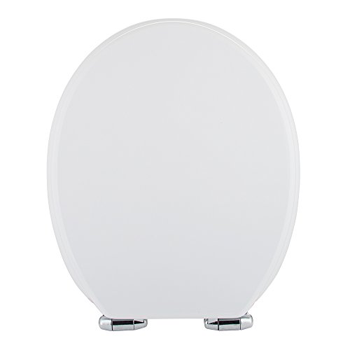 Preisvergleich Produktbild Home Standard® Toilettensitz, Hochglanz, Absenkautomatik, verchromte Scharniere, Weiß