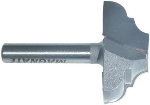 Magnate 3642 Plunge Cove & Bead Carbide Tipped Router Bit - (3/16",3/16") Radius