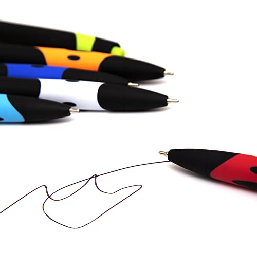 Huohuair Ballpoint Pens Black Ink 1Mm Medium Point Work Pen，Retractable Office Business 6-Pack (Black Ink) #TOP4