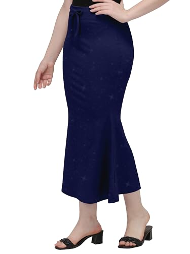 Image of Mehrang Shimmer Lycra Saree Shapewear Petticoat for Women, Cotton Blended,Petticoat,Skirts for Women,Shape Wear Dress for Saree