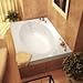 Atlantis Whirlpools 42 X 60 X 23 - Inch Rectangular Air & Whirlpool Jetted Bathtub Vogue 4260VDL Whirlpools