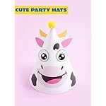 JOYIN 12 Sets Party Hats for Kids Birthday Party Games Craft Activities, Cute Animal Theme Birthday Hats Activity Kits with Stickers for Kids Holiday Theme Party Favors Easter Decoration - Image 4