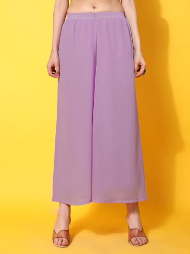 Image of PH POSHAKHUB Women A-Line Nyra Cut Kurta with Sharara in Georgette with Aari Work
