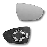 Less4spares Replacement Wing Mirror Glass Right Compatible with VW Beetle 2011-2019 CLIP-ON Driver Off side Heated with Blind Spot