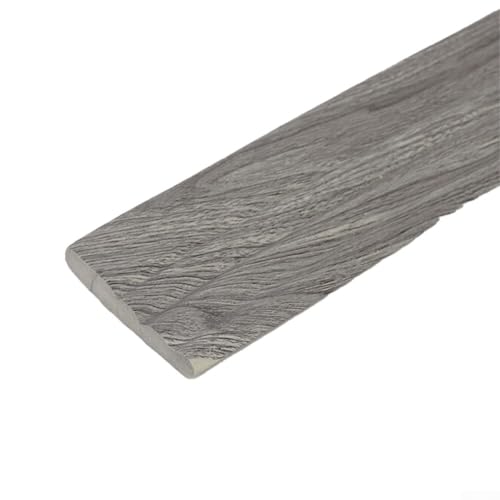 Besttoolifes Tira decorativa de espuma para rodapiés, adhesivo de pared para mejoras del hogar, impermeable y protector de cintura para paredes, fondo de TV (grano de madera marrón)