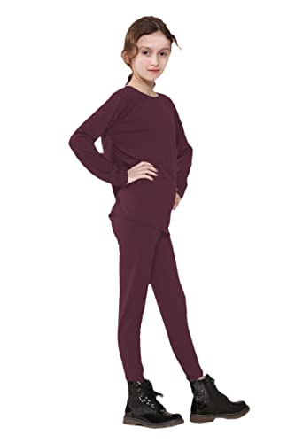 Gum & Berries Girls Tracksuit Ribbed Top & Leggings Outfits Loungewear 2pcs Set 2-14 Years2