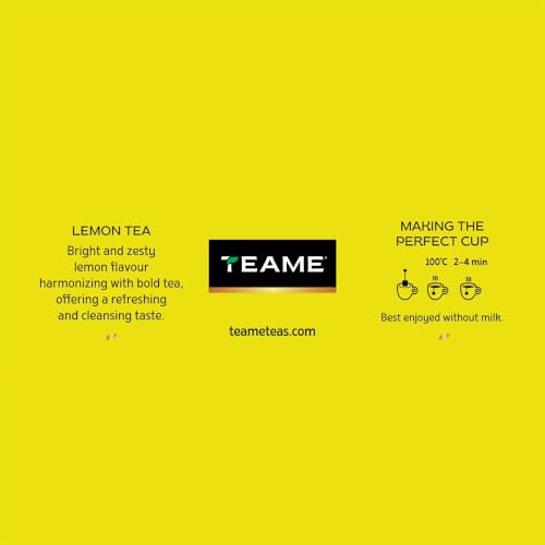 Image of TE-A-ME Lemon Black Tea - 400 Bags (4x100) | Lemon Tea 400 Tea Bags (Envelope)