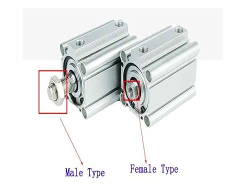 Cylindre compact CQ2A32 double effet actionneur pneumatique alésage 32mm course 50mm - 4