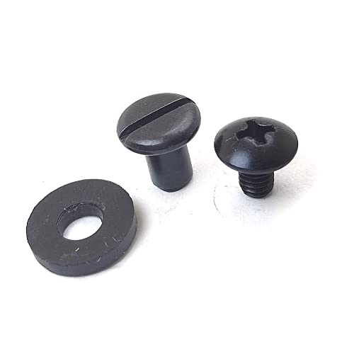 Stainless Steel 304 Black Chicago Phillips Truss Head Screws Holster Fastener For Leather/Kydex Gun Holsters/Clips And Knife Sheaths (10 Pack) #TOP16