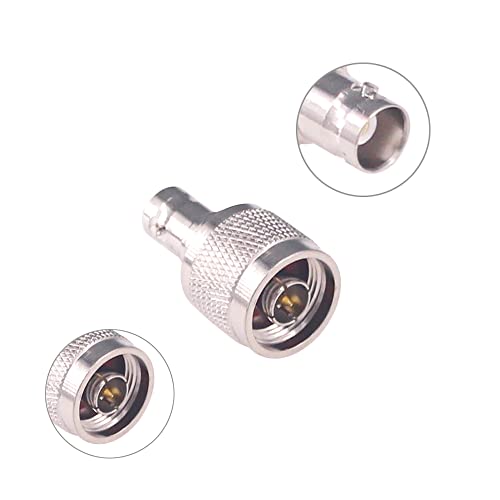 Adaptador coaxial N macho a BNC hembra 2 piezas miniatura 4