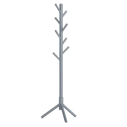 VASAGLE Solid Wood Coat Rack, Free Standing...