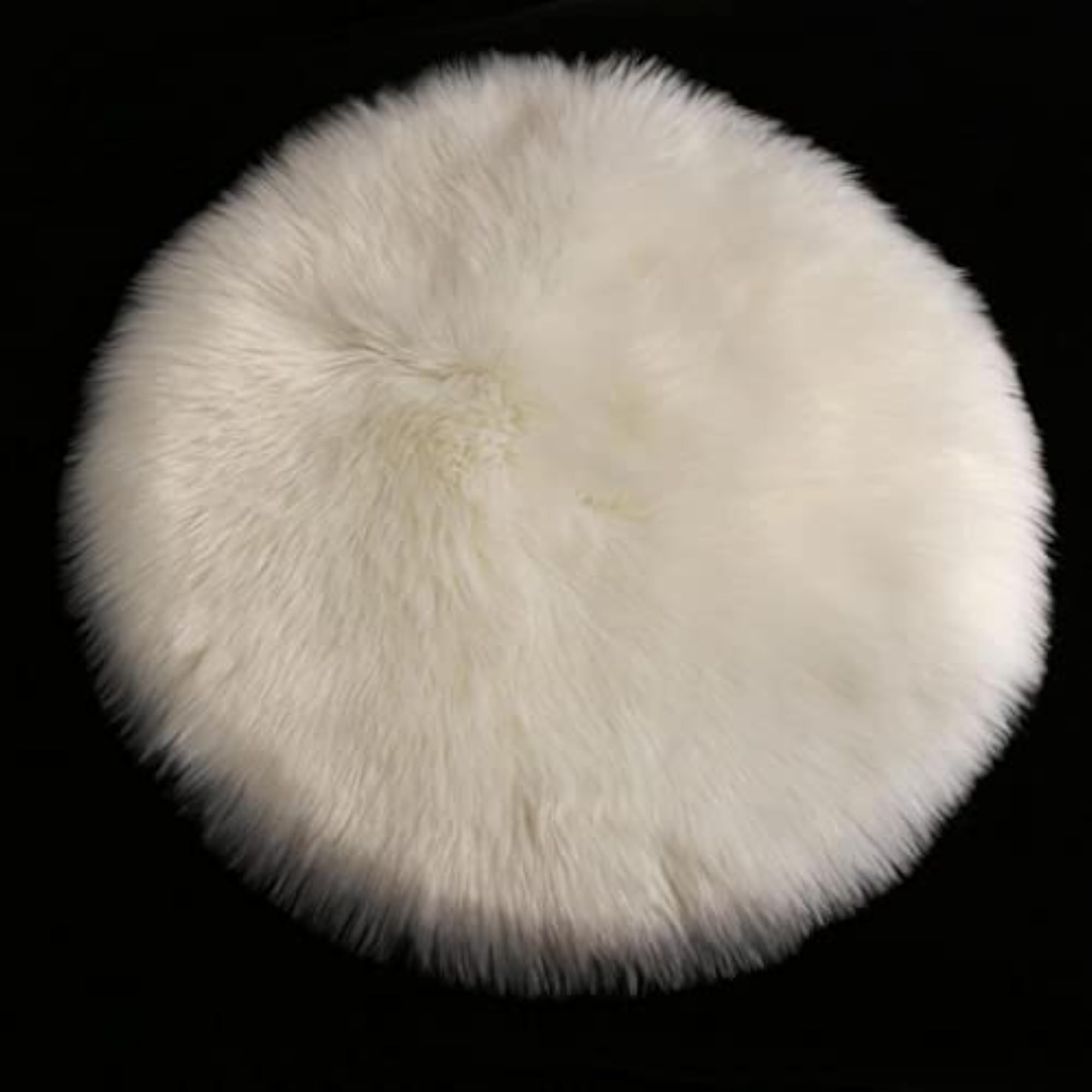 2pc Fluffy Artificial Sheepskin Rug Set, Cozy Home Decor