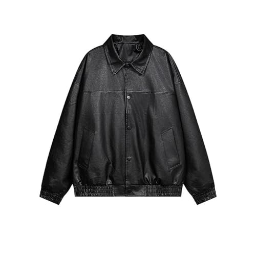 Veste en cuir pour homme ample résolvant le manque de confort