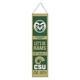 WinCraft Colorado State University Rams Evolution 8x32 Inch Vertical Wool Embroidered Hanging Banner