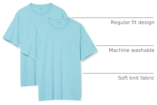 Image of Amazon Essentials Men's Short-Sleeve Crewneck Pocket T-Shirts