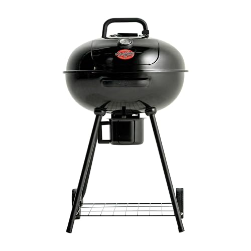 Char-Griller CG30040725 22-inch Kettle Charcoal Grill and Smoker - Steel, Black - 363 sq. in. Cooking Area by Char-Griller - Used condition - US$129.76