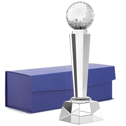 Juvale Crystal Glass Golf Trophy 9