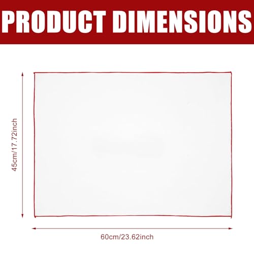 Pack of 4 Microfibre Polishing Cloth for Glass, 60 x 46 cm, Large Polishing Cloths, Wine Glass Polishing Cloth, Reusable Wine Glass Polishing Cloths, Streak-Free Glass Cleaning Cloth for Windows