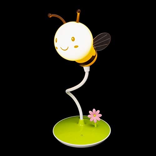 Ultra Honey Bee LED Night Light Portable Touch Sensitive Cute Bumblebee Flexible Dimmable Sensor USB Rechargeable Childrens Baby Bedrooms Office Gift