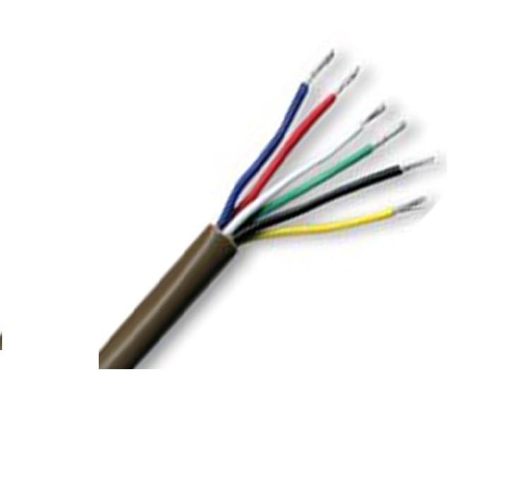 Ali's DIY 6 Core Brown PVC Insulated Alarm Cable - 1 Metre Custom cut length