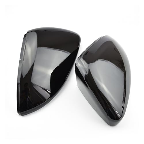 Ԃ̃obN~[nEWO 2 pieces For For Golf MK7 7.5 GTI 7 7R Mirror Covers Caps RearView Mirror Case Cover Carbon Look Bright Black Matt