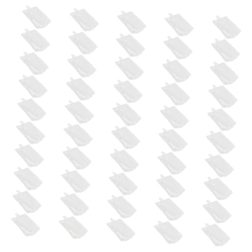 FELTECHELECTR 50 Pack Adult Drink Pouches Reusable Washable Pouches 300ml Portable Plastic Flask Bag for Camping Fishing Outdoor Activities