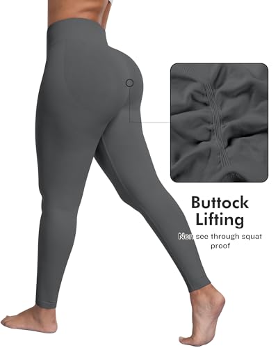 Image of ATHVOTAR Workout Gym Leggings Women, High Waisted Seamless Butt Lifting Scrunch Butt Sports Leggings