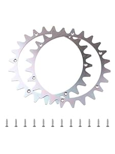 URPIZY M?hroboter L-Typ 225mm Antriebsrad Anti-Rutsch-Spikes Metall Traktionsz?hne f¨¹r Rasenm?her Roboter Ersatzteile Silber 14-teilig