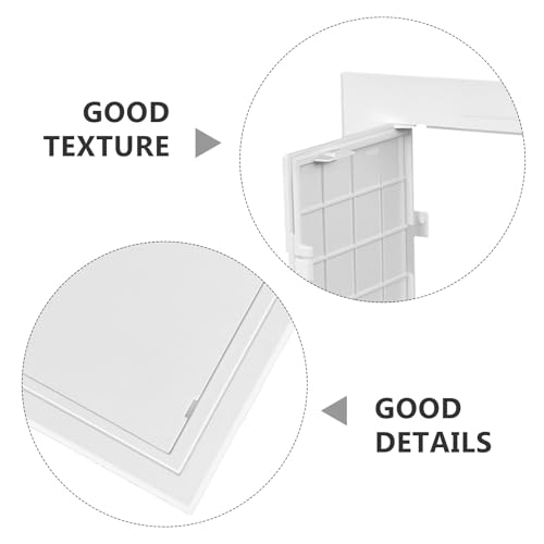 Tapas de acceso compatibles en pvc blanco juego de 2 duraderas 4