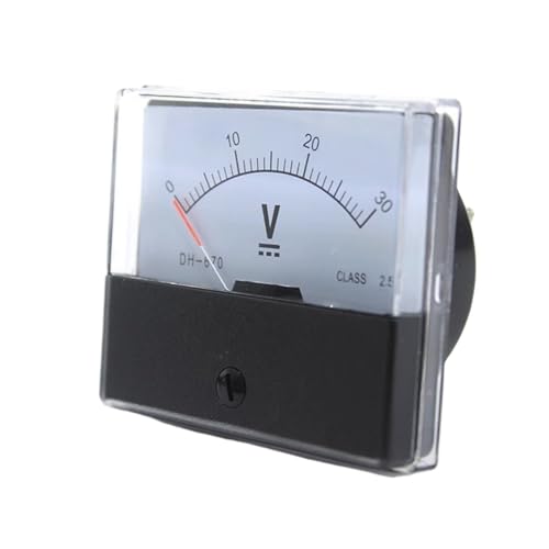 Voltmètre analogique DC haute performance avec cadran épuré 70x60mm